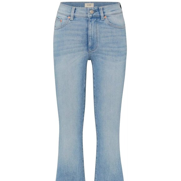 DL1961 Bridget Boot High Rise Instasculpt Crop Flare Jeans in Light Blue Size 30 - Picture 2 of 7